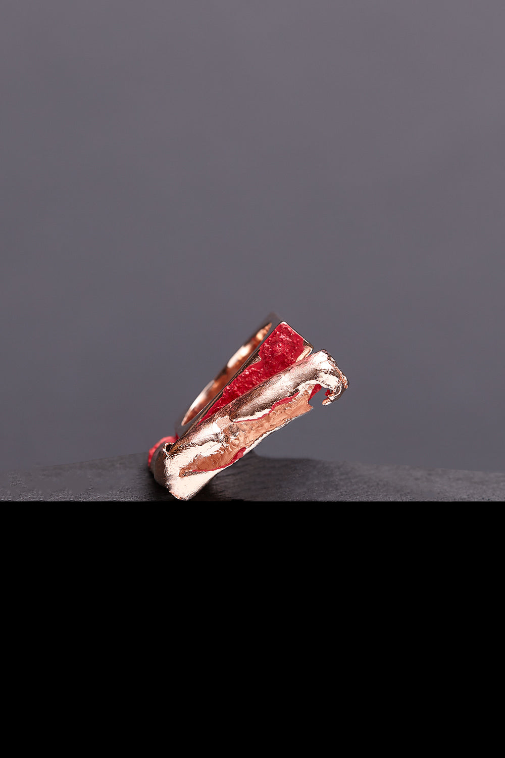 [14K Gold] God-shaped hole ring rosegold - fasfas