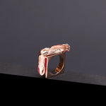 [14K Gold] God-shaped hole ring rosegold - fasfas