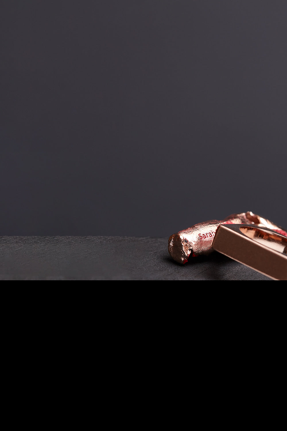 [14K Gold] God-shaped hole ring rosegold - fasfas