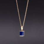 [14K Gold] Lapis lazuli moderato necklace - fasfas
