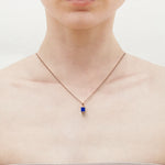 [14K Gold] Lapis lazuli moderato necklace - fasfas