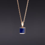[14K Gold] Lapis lazuli moderato necklace - fasfas