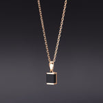 [14K Gold] Onyx moderato necklace - fasfas