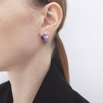 Amethyst savanna earrings(clip-on earrings) - fasfas