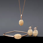 Oval beige druzy agate earrings(clip-on-option) - fasfas