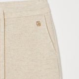 Kaschmir 100% Jimena Jogger-Strickhose Custard Iiory