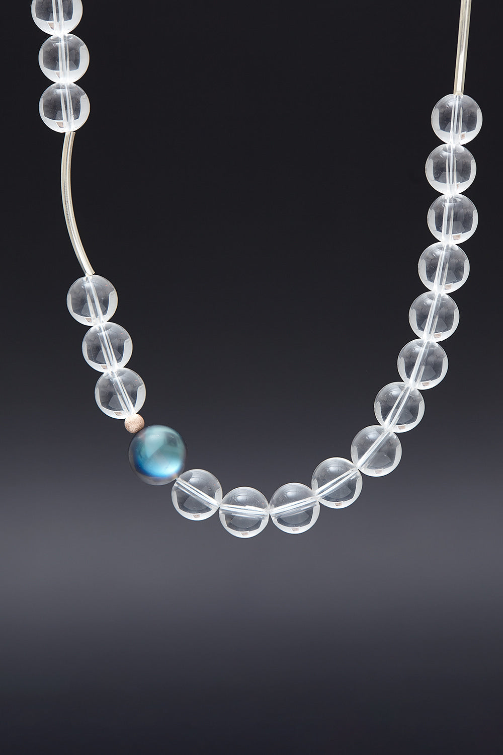 Crystal quaztz necklace (10mm) - fasfas