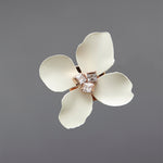 Fleur brooch ivory - fasfas