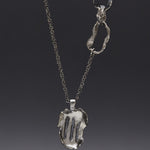 Rhizome mini pendant necklace noir - fasfas