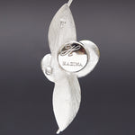 Chic leaf brooch pink - fasfas