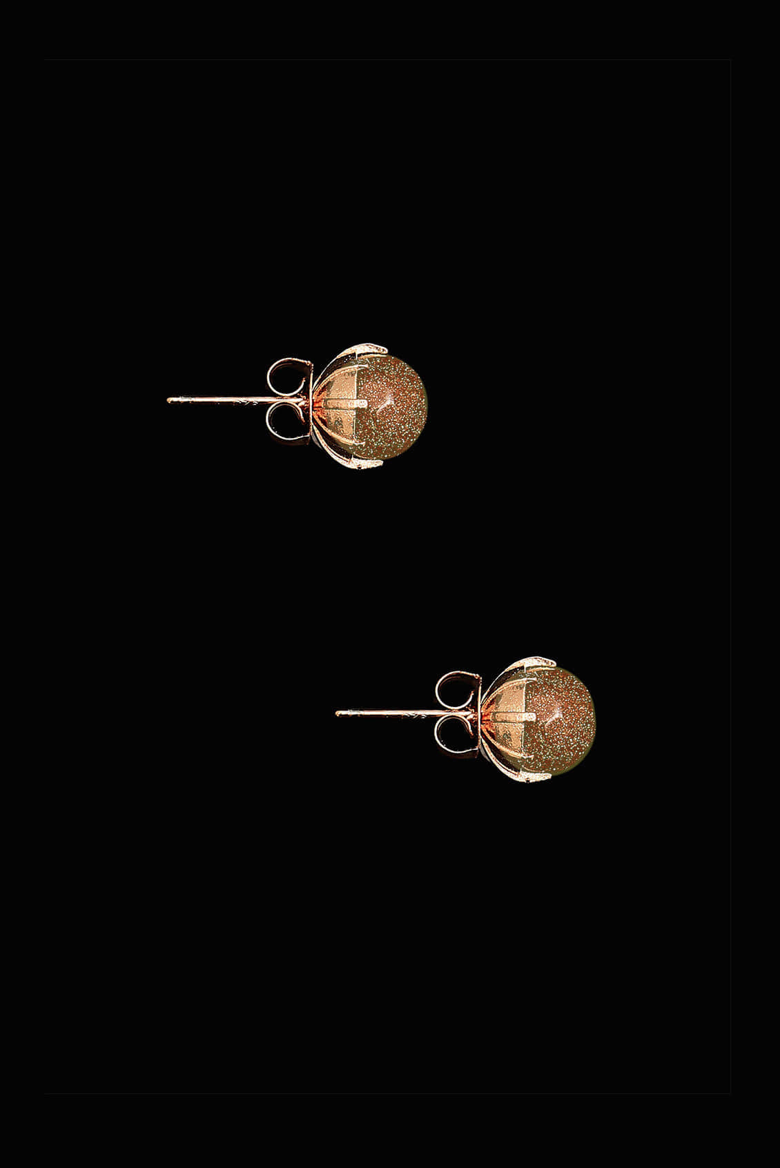 8mm sandstone earrings(clip-on-option) - fasfas