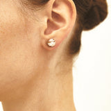 8mm crazy agate earrings(clip-on-option) - fasfas