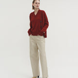 Kaschmir 100% Clara Cardigan kastanienrot