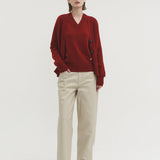 Kaschmir 100% Clara Cardigan kastanienrot