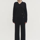 Kaschmir 100% Manon gerippte Strickhose