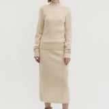 Kaschmir 100% Jade Midirock Sandbeige