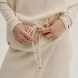 Cashmere100% Rhea String Half Neck Sweater