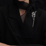 Noir theoria brooch square - fasfas