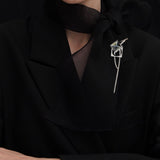 Noir theoria brooch square - fasfas
