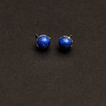 10mm apisLazuli earrings(clip-on-option) - fasfas