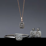 15mm grey druzy agate earrings(clip-on-option) - fasfas