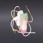 Dancing objet No.9 brooch rosegold - fasfas