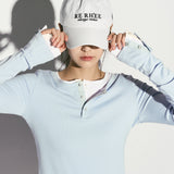 Bestickte Baseballkappe mit Logo, weiß