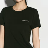 Logo embroidered t-shirt black