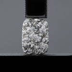 Onyx grey druzy agate earrings(clip-on earrings) - fasfas