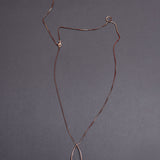 Collana invisibile in spinello nero da 2mm