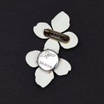 Fleur twin brooch Ivory - fasfas