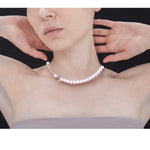 8m pink opal necklace - fasfas