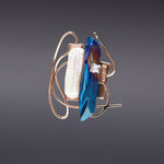 Dancing objet No.9 petit brooch blue - fasfas