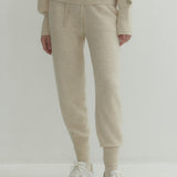 Kaschmir 100% Jimena Jogger-Strickhose Custard Iiory
