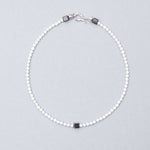 4mm texture white pearl necklace - fasfas