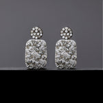 15mm grey druzy agate earrings(clip-on-option) - fasfas