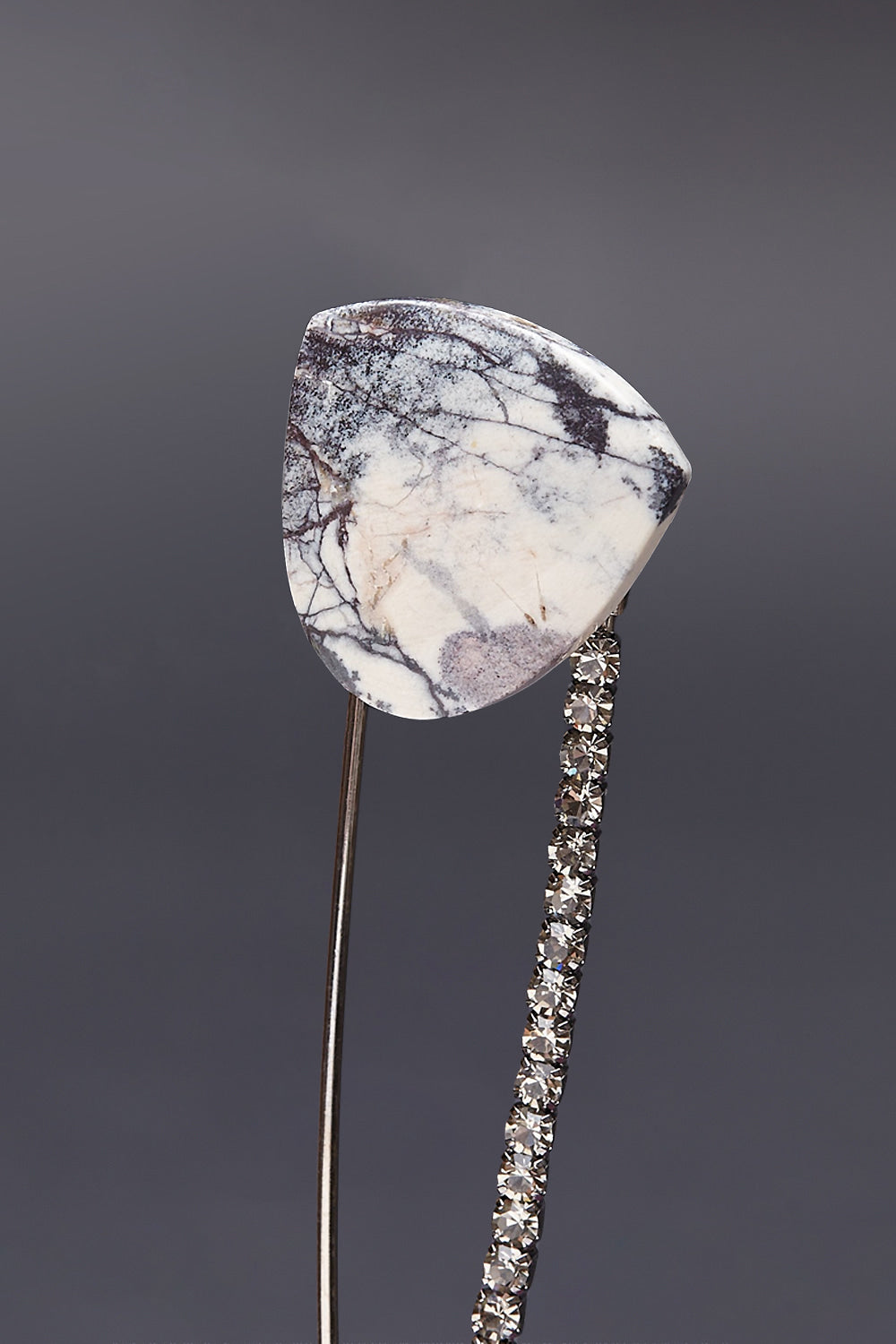 Arctic jasper safety pin brooch - fasfas