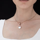 Moonstone mesh silk choker necklace - fasfas