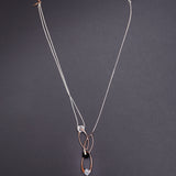 Collana Tripleflow onice e cristallo