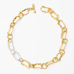 Gold de chain necklace - fasfas