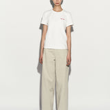 Logo embroidered t-shirt white