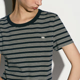 Logo striped t-shirt midnight navy