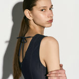 Open back sleeveless dress