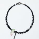 8mm matte onyx avant-garde necklace - fasfas