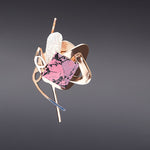 Dancing objet No.19 duo petit brooch rosegold - fasfas