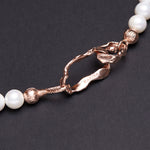 Baroque pearl melanger necklace - 8mm pearl - fasfas