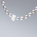 6.5mm grey freshwater pearl necklace - fasfas