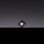 6mm cube onyx core poise earrings(clip-on-option) - fasfas