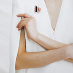 Dancing objet no.9 petit brooch green - fasfas