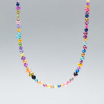 Rainbow 5.5mm freshwater pearl necklace - fasfas